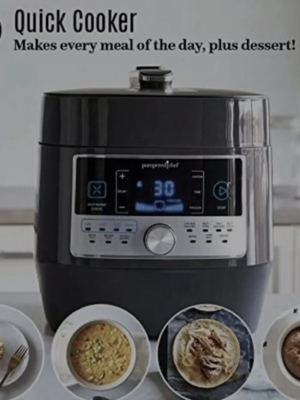 Pampered Chef Quick Electric Pressure Cooker 6.0L 1000W